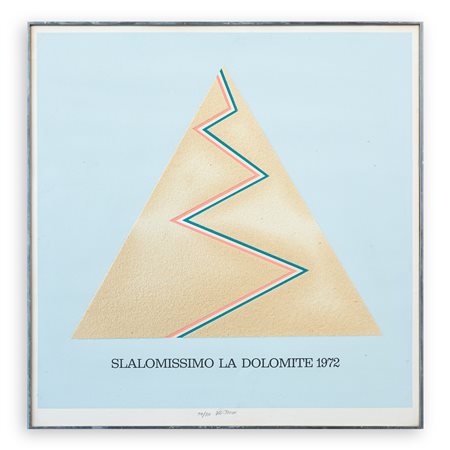 LUCIO DEL PEZZO (1933-2020) - Slalomissimo. La dolomite 1972