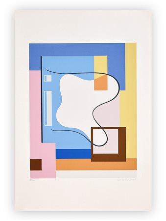 CARLA BADIALI (1907-1992) - Tavola N.5 (Composizione n.3 da una tempera del 1936), 1978