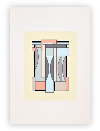 CARLA BADIALI (1907-1992) - Tavola N.1 (Composizione n.7 da una tempera del 1938), 1978