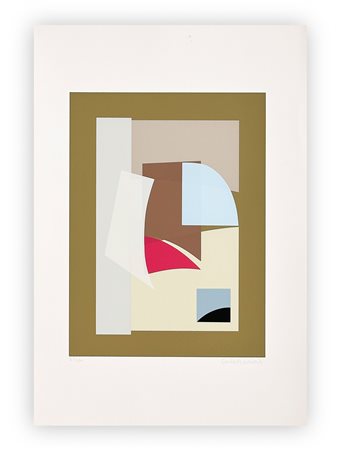 CARLA BADIALI (1907-1992) - Tavola N.7 (Composizione in rosa n.152 da un olio su tavola del 1938), 1978