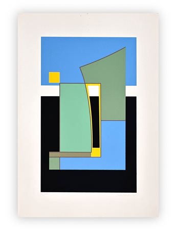 CARLA BADIALI (1907-1992) - Tavola N.9 (Composizione in rosa n.290 da un collage del 1943), 1978