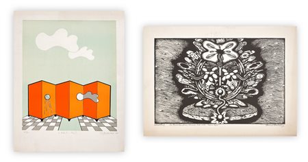 AUTORI VARI (STUART BERKELEY E MARIA LUISA DE ROMANS) - Lotto unico di 2 litografie