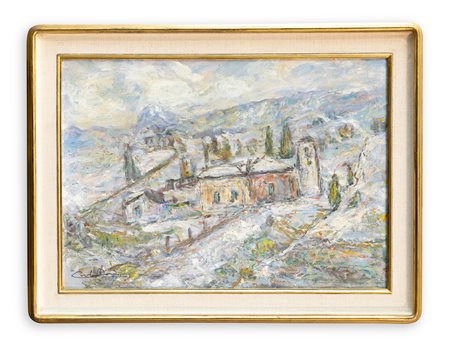 CARLO AIMETTI (1901-1980) - Neve in montagna