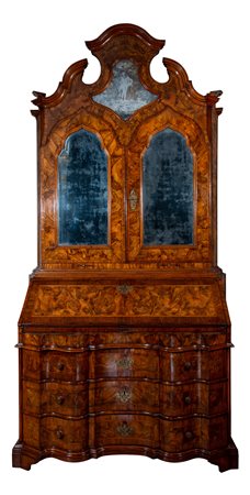 Area veneta (II quarto del XVIII secolo), (?)
Bureau trumeau con specchio superiore inciso e acidato con Diana cacciatrice