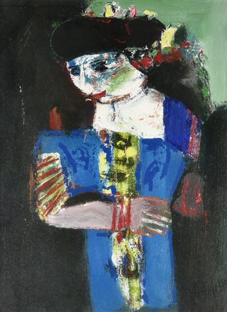 Guido Pajetta SENZA TITOLO olio su tela, cm 70x50 firma