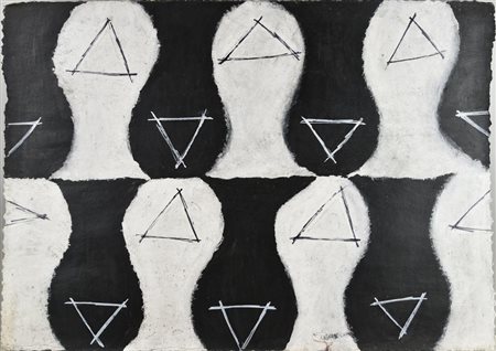 Giuseppe Amadio SENZA TITOLO, 1992 tecnica mista su cartoncino, cm 68x98 sul...