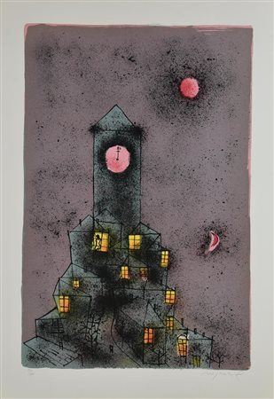 Franco Rognoni SENZA TITOLO litografia, cm 70x50; es. 21/100 firma e tiratura