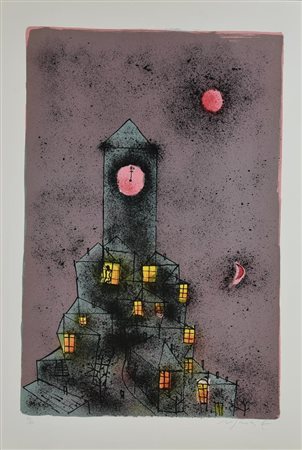 Franco Rognoni SENZA TITOLO litografia, cm 70x50; es. 20/100 firma e tiratura