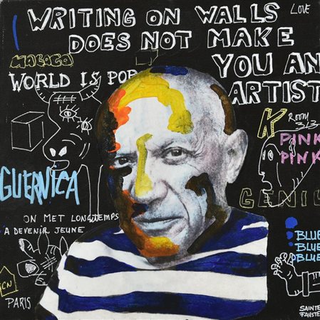 Philippe Sainte Fauste WRITING ON THE WALLS DOES NOT MAKE YOU AN ARTIST, 2017...