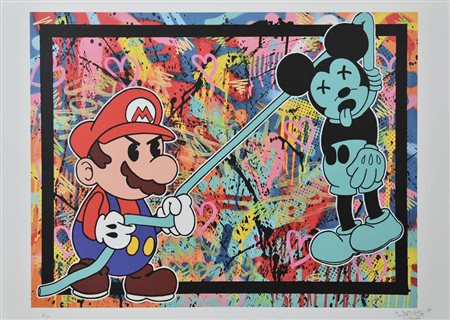 DENZA (Julien Delafenestre) C'EST QUE DE L'AMOUR stampa tipografica su carta,...