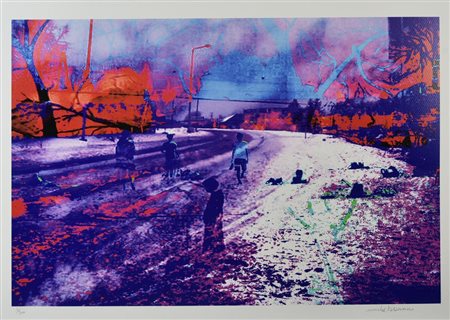 Michel Tabanou FORGETFULLNESS, 2021 stampa tipografica su carta...