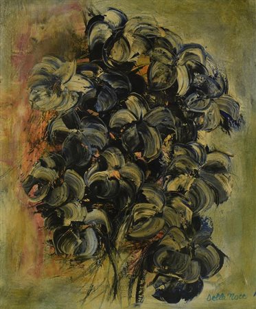 Giovanna Della Noce FIORI COME PENSIERI, 1976 olio su tela, cm 60x50 firma...