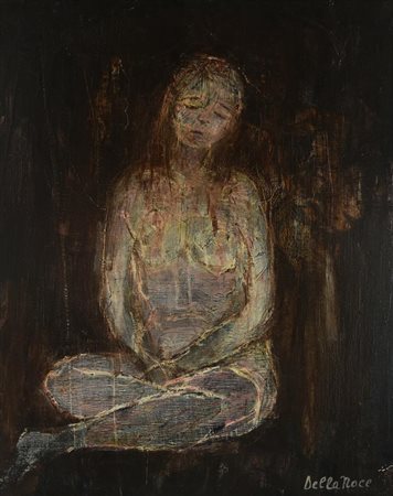 Giovanna Della Noce MODELLA IN RIPOSO, 1983 olio su tela, cm 60x45 firma sul...