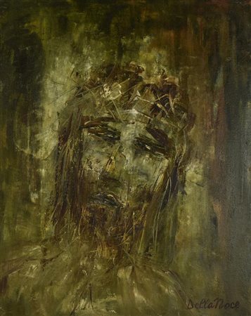 Giovanna Della Noce MISTICA ESPRESSIONE, 2002 olio su tela, cm 50x40 firma...