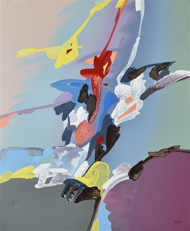 Nicola Naimo SENZA TITOLO, 1977 olio su tela, cm 60x50 firma sul retro: firma...