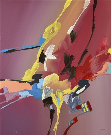 Nicola Naimo SENZA TITOLO, 1977 olio su tela, cm 60x50 firma sul retro: firma...