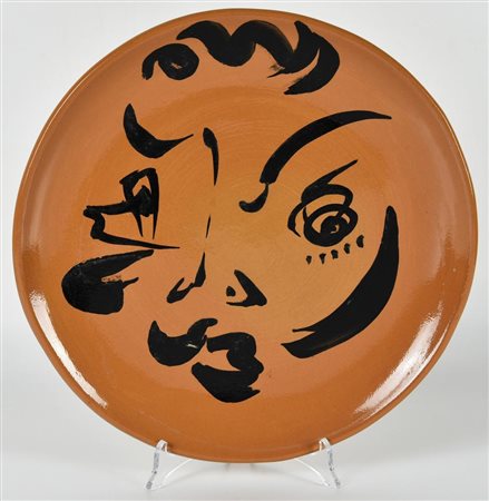 Philippe Artias VOLTO ceramica smaltata, diam cm 32 sul retro: firma