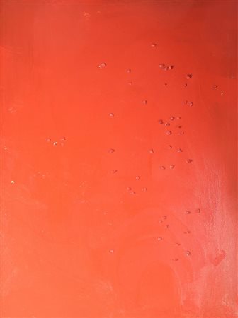 Alex Caminiti (GAS) PUNTO DI ROTTURA smalti e applicazioni su tela, cm 70x100...