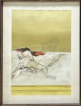 GIOVANNI CAPPELLI, "La dormiente", 1968