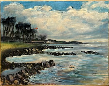 SIRIO BANDINI, "Mareggiata verso Piombino", 1998