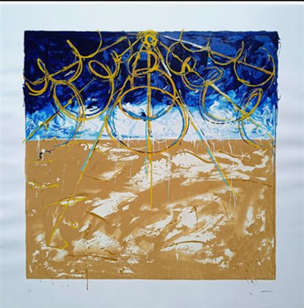 MARIO SCHIFANO, "Raggi solari", anni '90