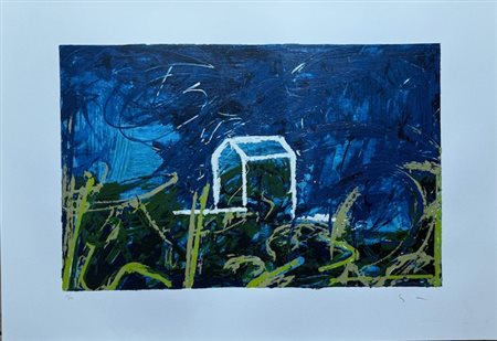 MARIO SCHIFANO, "Buio inquinato", anni '90