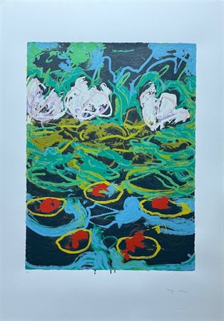 MARIO SCHIFANO, "Gigli", anni '90