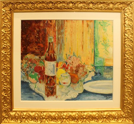 ALIGI SASSU, "La bottiglia di Cognac", 1954