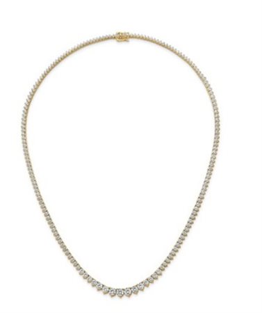 COLLANA IN ORO TIPO TENNIS CON DIAMANTI LAB GROWN A SCALARE 20 GRAMMI - 202/Y GRADUATING