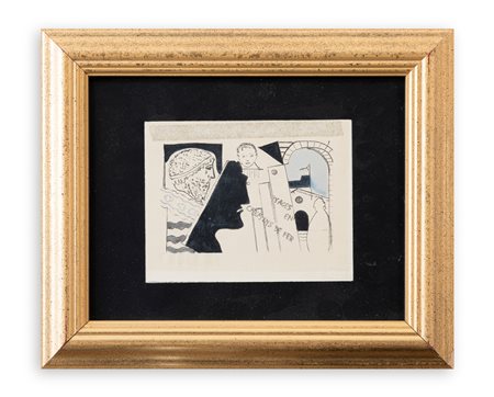 FRANCO ANGELI (1935-1988) - Porta rossa, 1986