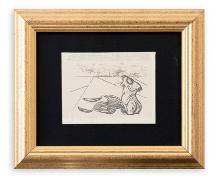 FRANCO ANGELI (1935-1988) - Porta rossa, 1986