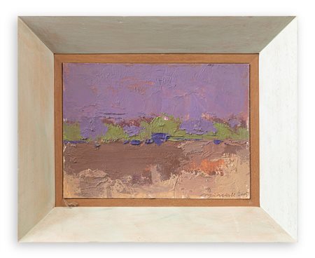 GIAN PAOLO MINARDI (1933) - Studio di paesaggio al crepuscolo, 2005