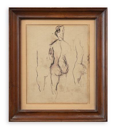 ERNESTO TRECCANI (1920-2009) Senza Titolo Gouache su carta cm 27x22 Firma al...