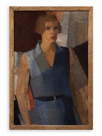 ANONIMO Senza Titolo Olio su tela cm 92x60 L'opera presenta cadute di colore