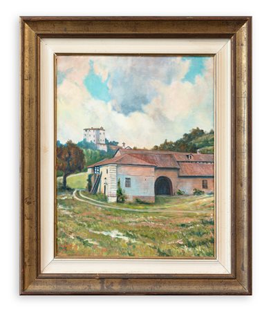 UGO WILLIAM MOGLIA (1906-1997) - Senza Titolo (Casolare a Ruvigliana), 1971