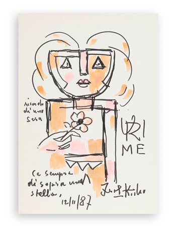 IBRAHIM KODRA (1918-2006) - Ricordo di una sera, 1987