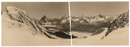 Cesare Giulio (1890 - 1946)  - Catena alpina con Cervino (foto panoramica), 1930s