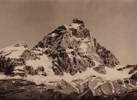 Alessio Nebbia (attribuito a) (1896 - 1975)  - Il Cervino, 1930s