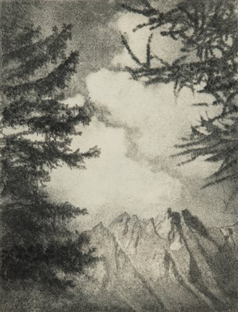 Domenico Riccardo Peretti Griva (1882 - 1962)  - Aspre giogaie, Valle Tete d’Arpy, 1930s