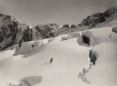 Vittorio Sella (1859 - 1943)  - Alcuni crepacci dal Glacier du Chardon, 1888