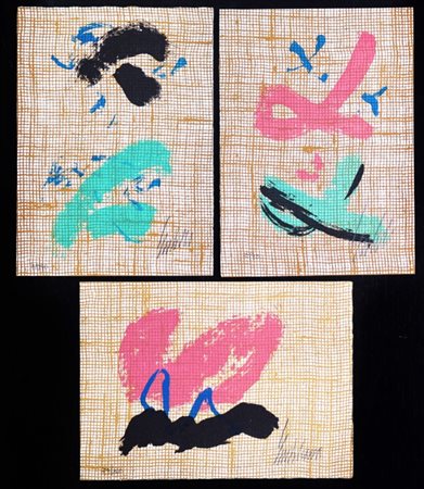 Salvatore Emblema, Lotto di tre serigrafie