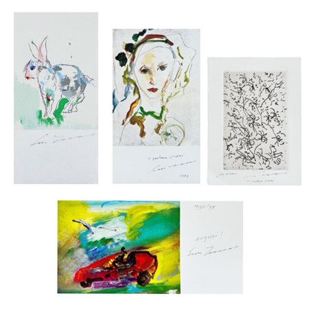 Ernesto Treccani, lotto di 4 stampe