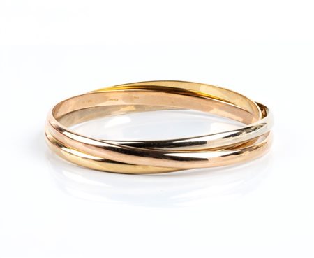 CARTIER  
Collezione Trinity: bracciali a cerchio in oro 
 