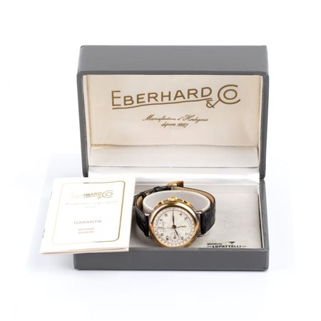 EBERHARD  
Orologio polso cronografo vintage, riedizione fine anni '80 
 