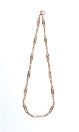  
Catena per orologio in oro inizio XX secolo
 
