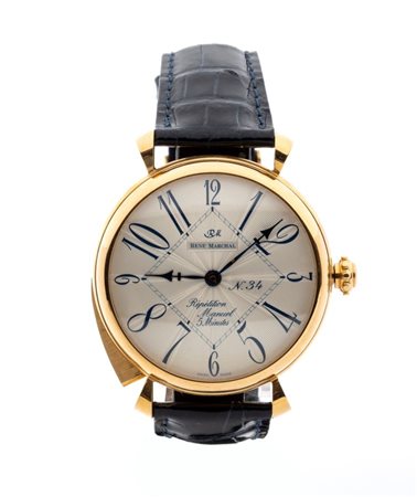 RENÈ MARCHALL  
Orologio da polso in oro con ripetizione  
 