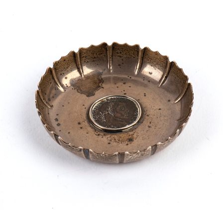 BULGARI  
Cestino in argento 
 Diametro: 8 cm. Peso: 68 gr.