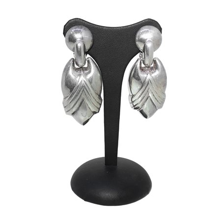 Alunno&Stendardi Jewellery (Arezzo 1977)  - Orecchini pendenti vintage metallo argentato