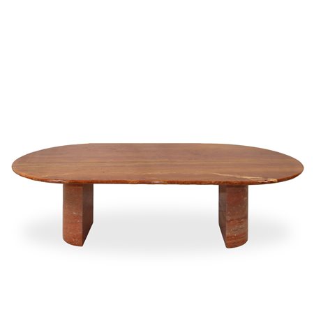 Tavolo basso in marmo rosso