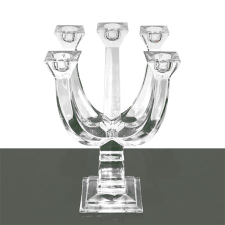 Candeliere in vetro a 5 fiamme